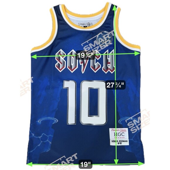 Headgear Classics Dennis Rodman Alternate High School Basketball Jersey Sz XS - Picture 6 of 9